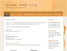 Tablet Screenshot of gynekamb.sk